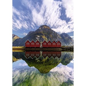 Ravensburger (15256) - "Sunndalsora, Norway" - 1000 piezas