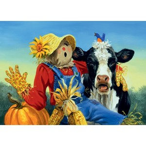 Ravensburger (13222) - Linda Picken: "Barnyard Duet" - 300 piezas