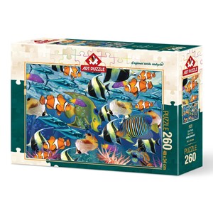 Art Puzzle (4270) - "Multi Fish" - 260 piezas