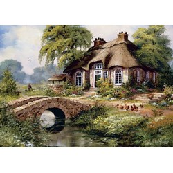 Art Puzzle (5080) - "Green Village" - 500 piezas