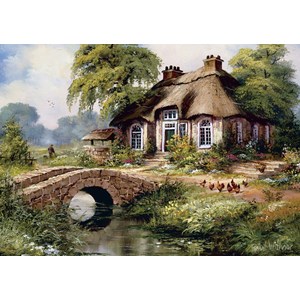 Art Puzzle (5080) - "Green Village" - 500 piezas