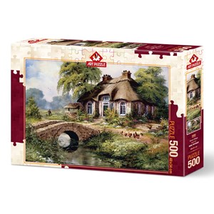 Art Puzzle (5080) - "Green Village" - 500 piezas