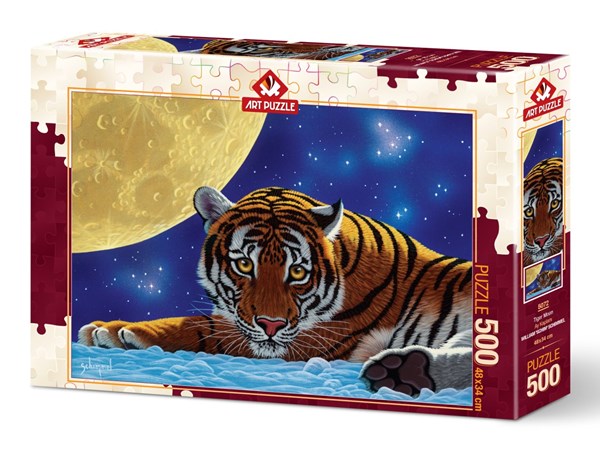 Art Puzzle (5072) - "Tiger Moon" - 500 piezas