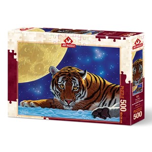 Art Puzzle (5072) - "Tiger Moon" - 500 piezas