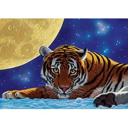 Art Puzzle (5072) - "Tiger Moon" - 500 piezas
