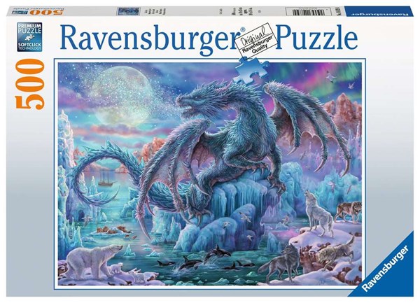 Ravensburger (14839) - "Mystical Dragons" - 500 piezas