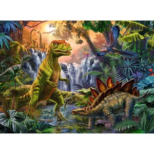 Ravensburger (12888) - "The Dinosaur Oasis" - 100 piezas