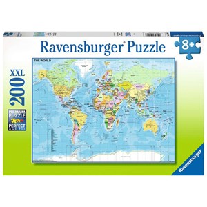 Ravensburger (12890) - "Map of the World" - 200 piezas