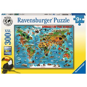 Ravensburger (13257) - "World of Animals" - 300 piezas