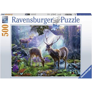Ravensburger (14828) - "Deer in the Forest" - 500 piezas