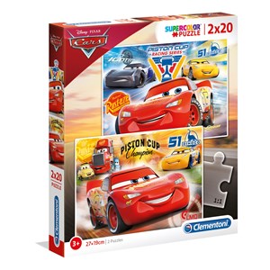 Clementoni (07027) - "Disney, Cars 3" - 20 piezas