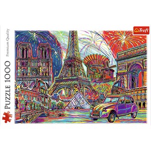 Trefl (10524) - "Colours of Paris" - 1000 piezas
