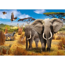 Jumbo (18802) - "African Savannah" - 500 piezas