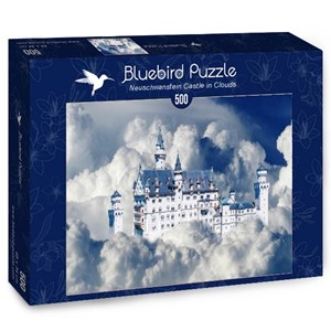 Bluebird Puzzle (70036) - "Neuschwanstein Castle in Clouds" - 500 piezas