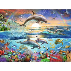 Ravensburger (12895) - "Dolphin Paradise" - 300 piezas