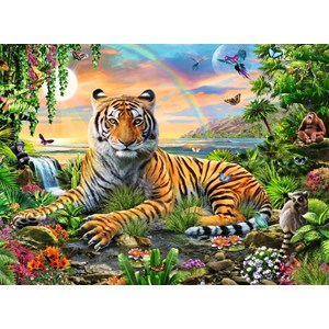 Ravensburger (12896) - "Jungle Tiger" - 300 piezas