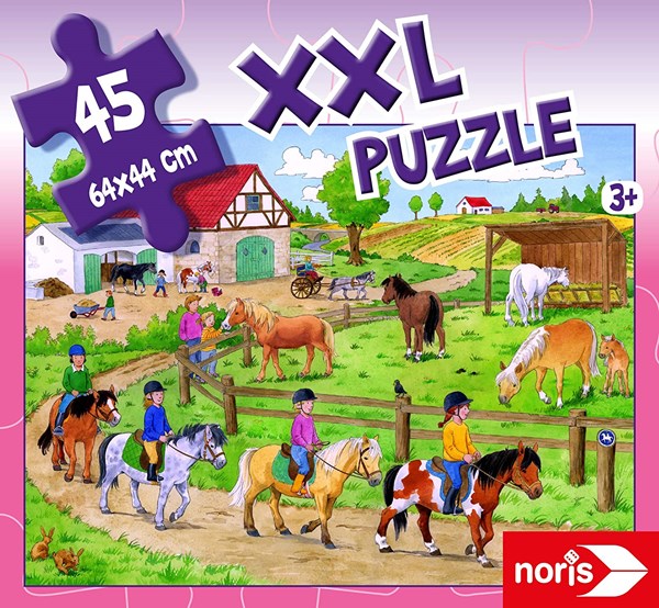 Noris (606031790) - "Holidays on The Ponyhof" - 45 piezas