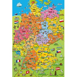 Schmidt Spiele (56312) - "Map of Germany with Pictures" - 200 piezas