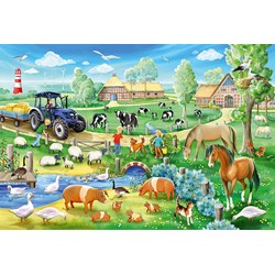 Schmidt Spiele (56353) - "Farmyard" - 48 piezas