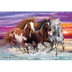 Schmidt Spiele (56356) - "Trio of Wild Horses" - 200 piezas