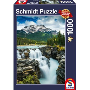 Schmidt Spiele (58360) - "Athabasca Falls, Canada" - 1000 piezas