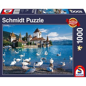 Schmidt Spiele (58367) - "Swans Shore" - 1000 piezas