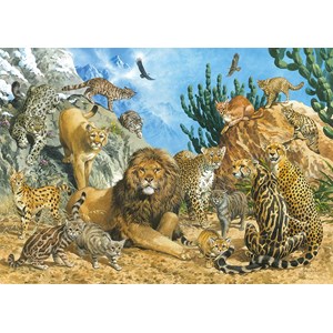 Schmidt Spiele (58372) - "Big Cats" - 500 piezas