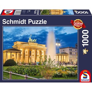 Schmidt Spiele (58385) - "Brandenburg Gate, Berlin" - 1000 piezas
