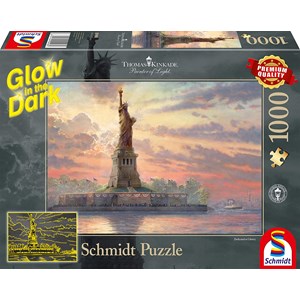 Schmidt Spiele (59498) - Thomas Kinkade: "Statue of Liberty" - 1000 piezas