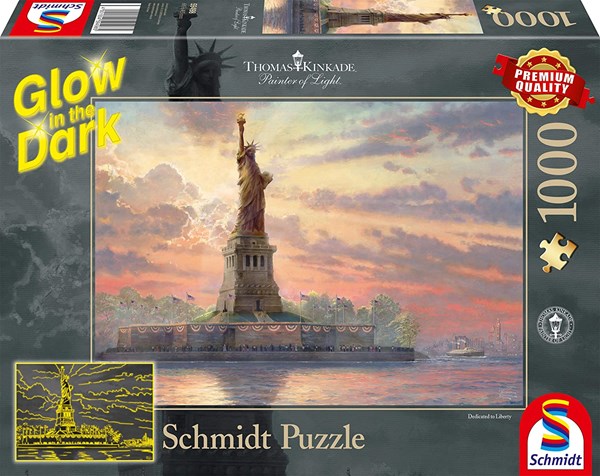 Schmidt Spiele (59498) - Thomas Kinkade: "Statue of Liberty" - 1000 piezas