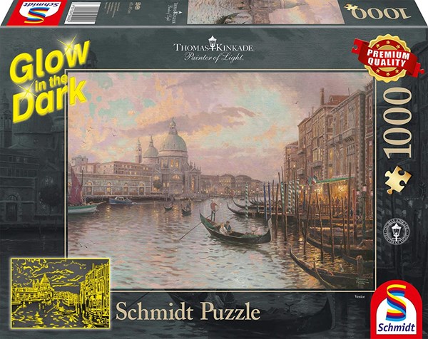 Schmidt Spiele (59499) - Thomas Kinkade: "In The Streets of Venice" - 1000 piezas