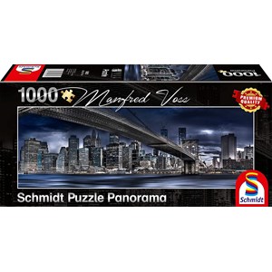 Schmidt Spiele (59621) - Manfred Voss: "New York, Dark Night" - 1000 piezas