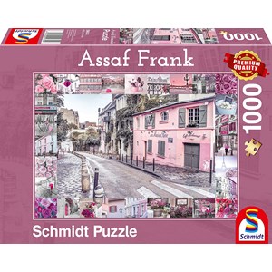 Schmidt Spiele (59630) - Assaf Frank: "Romantic Travel" - 1000 piezas