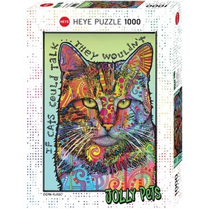 Heye (29893) - "If Cats Could Talk" - 1000 piezas