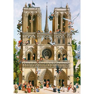 Heye (29905) - Jean-Jacques Loup: "Vive Notre Dame!" - 1000 piezas