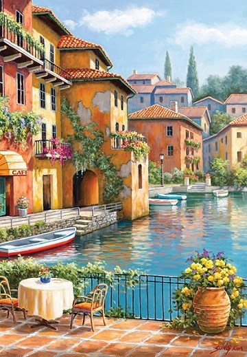 Anatolian (PER3294) - Sung Kim: "Café at the Canal" - 260 piezas