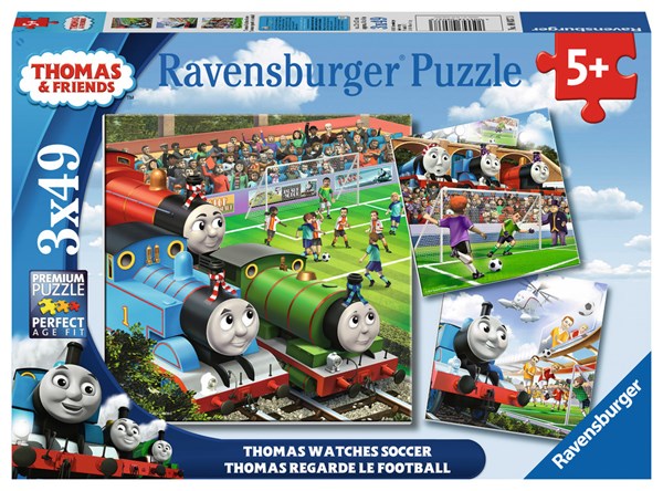 Ravensburger (08037) - "Thomas Watches Soccer" - 49 piezas