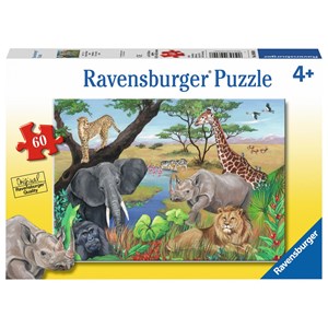 Ravensburger (09600) - "Safari Animals" - 60 piezas