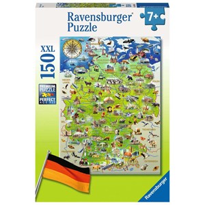 Ravensburger (10049) - "My Map of Germany" - 150 piezas