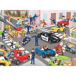 Ravensburger (10401) - "Police Patrol" - 100 piezas