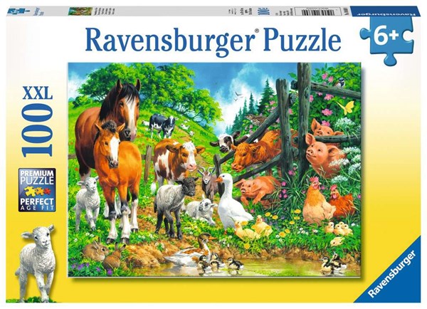 Ravensburger (10689) - "Animal Get Together" - 100 piezas