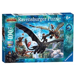 Ravensburger (10955) - "How to Train Your Dragon 3" - 100 piezas
