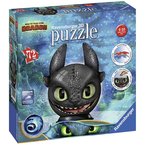 Ravensburger (11145) - "DreamWorks, Dragon" - 72 piezas