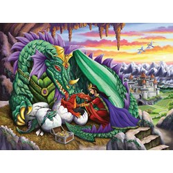 Ravensburger (12655) - "Queen of Dragons" - 200 piezas
