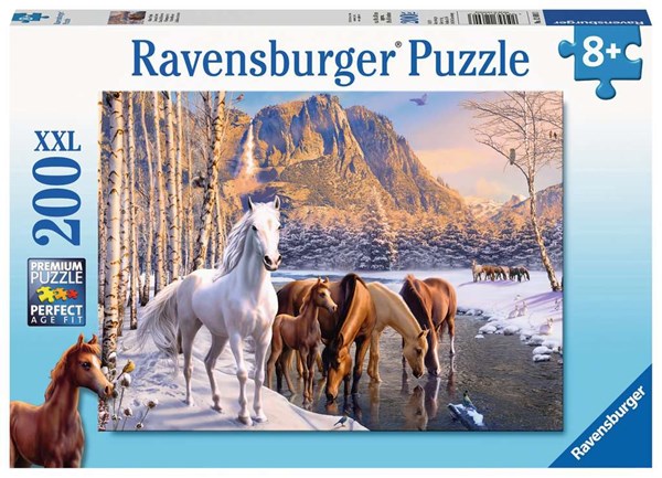 Ravensburger (12690) - "Winter Horses" - 200 piezas