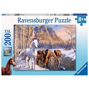 Ravensburger (12690) - "Winter Horses" - 200 piezas