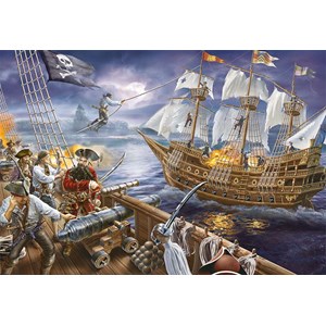 Ravensburger (12759) - "Blackbeard's Battle" - 200 piezas