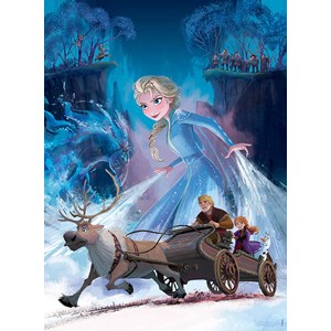 Ravensburger (12865) - "Disney Frozen 2, The Mysterious Forest" - 200 piezas