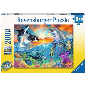 Ravensburger (12900) - "Ocean Dwellers" - 200 piezas