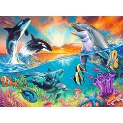 Ravensburger (12900) - "Ocean Dwellers" - 200 piezas